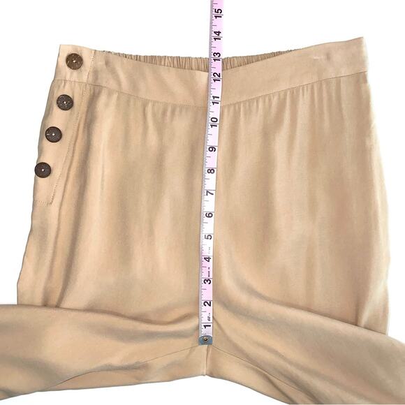 NWT BCBGeneration Faux Side Button Sand Beige Pull-On Pants Size XS - Picture 14 of 15